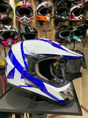 Шлемы: Шлем мотокроссовый, квадроцикл, питбайк, снегоход, мопед новинка