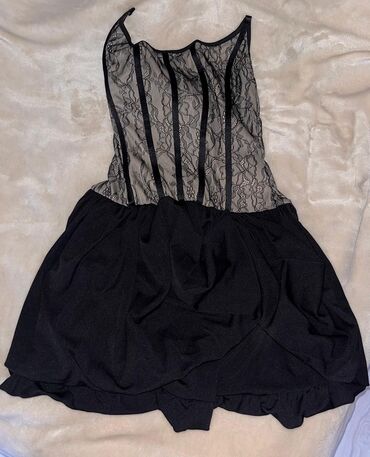y2k odeca: M (EU 38), color - Black, Evening, Without sleeves