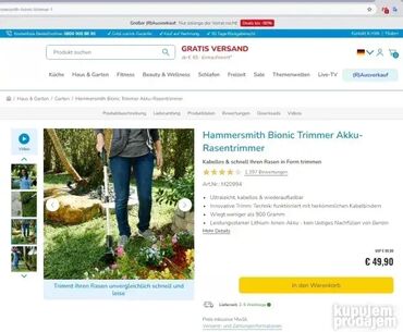 Kosilice i trimeri: Akumulatorska, Novo, Pokupiti na licu mesta, O trošku kupca — 4