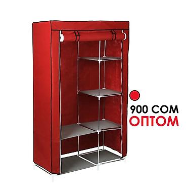 Эмерек: Напольная стойка-органайзер вешалка для одежды с полками Только оптом — 1