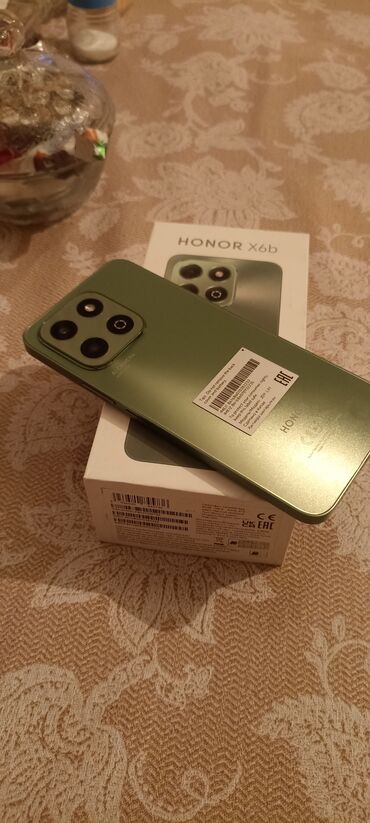 honor note 8: Honor X6b, 128 GB, rəng - Yaşıl, Sensor, Barmaq izi, İki sim kartlı
