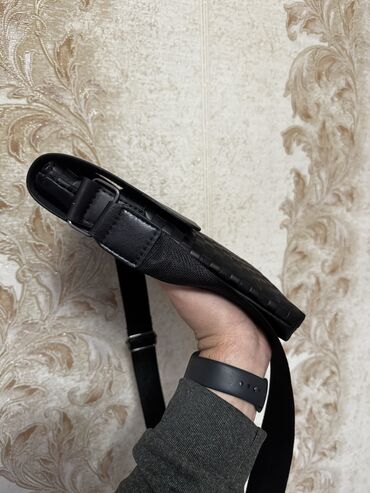 Барсетки: Барсетка, Материал: Искусственная кожа, Разделенные отделения, Регулируемый ремень, Съёмный ремень, Новый — 7