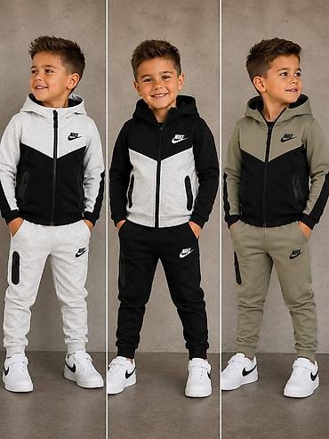 tech fleece rozi: Fa,, Dečiji komplet trenerke sa kapuljačom (Nike stil) Dečije trenerke — 1