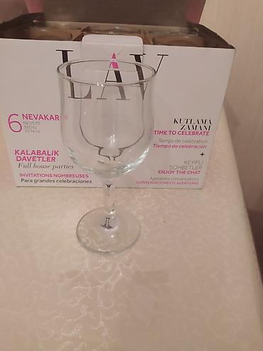 bakal: Qədəhlər, Bərkidilmiş şüşə, 6 ədədli dəst, 200 ml, Türkiyə — 3