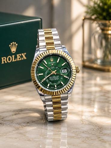 Aksesuarlar: Yeni, Qol saatı, Rolex, rəng - Yaşıl — 8