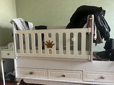 Beşiklər: Uşaq beşiyi – “Ali bebe” model - Material: Ağ rəngli, möhkəm — 1