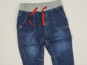 ubranka dla niemowląt reserved: Denim pants, 9-12 months, condition - Very good