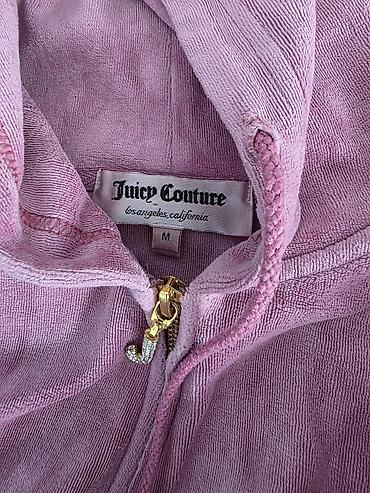 tifani dzemperi: Juicy Couture ženska velur trenerka u roze boji, veličine M. Sastoji — 4