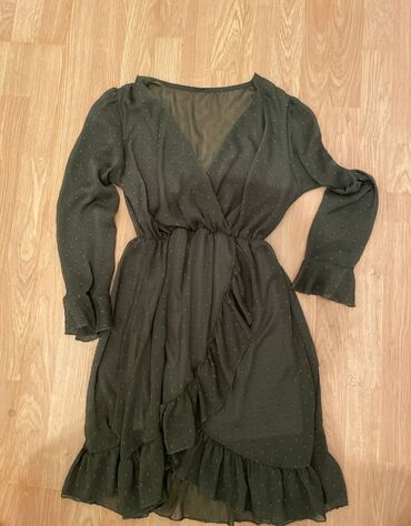 letnje haljine novi sad: M (EU 38), bоја - Maslinasto zelena, Večernji, maturski, Kratkih rukava
