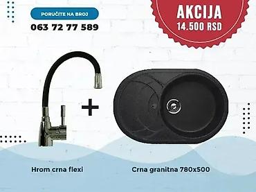 Sudopere: Granitna sudopera + slavina 💥 Veliki izbor granitnih sudopera u setu — 7