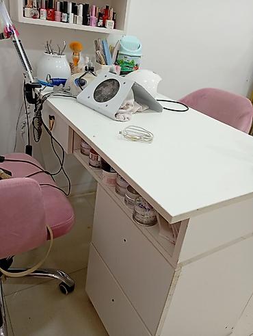Salon, tibbi mebel: Gözəllik/Nail salon üçün iş masaları və kreslolar dəsti - 2 ədəd — 2