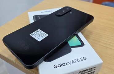Samsung Galaxy A26, 128 ГБ, цвет - Черный, Гарантия, Сенсорный, Отпечаток пальца