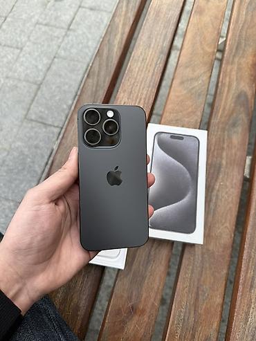 Apple iPhone: IPhone 15 Pro, 256 GB, Qara, Face ID — 24
