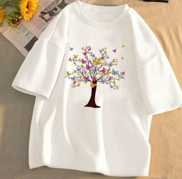 zara футболка: Футболка, Классическая модель, Китай, Хлопок, Новый, S (EU 36)