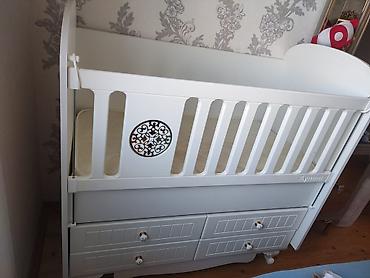 korpe sekilleri: Aymınİ uşaq beşiyi - Rəng: ağ - Material: MDF/laminat kombinasiyası — 3