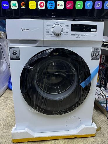 Стиральные машины автомат: Стиральная Машина Midea 🏮 Модель: MFNO3W80B/W-KZ 💧 Объем: 8 кг 📏 — 8