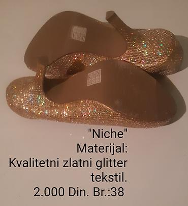 asos obuca: Niche salonke – elegantne zlatne štikle prekrivene kvalitetnim glitter — 9