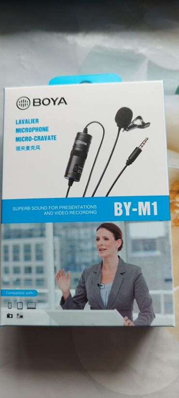 купить петличный микрофон: Продам Микрофон петличный Boya BY-M1, новый, подарили, но мне не