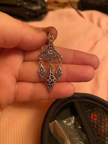 каффы серьги: Серьги-подвески из металла под серебро, набор из 2 одиночных серёжек — 2