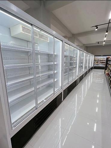 et dükanı: Mağaza/supermarket üçün şüşə qapılı soyuducu vitrinlər - Uzun sıralı — 1