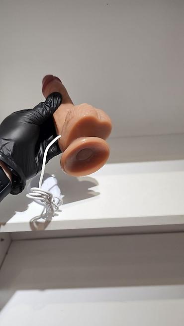 Товары для взрослых: Фаллос пенис член с вибрацией, с подогревом для секса, фаллоимитатор — 5