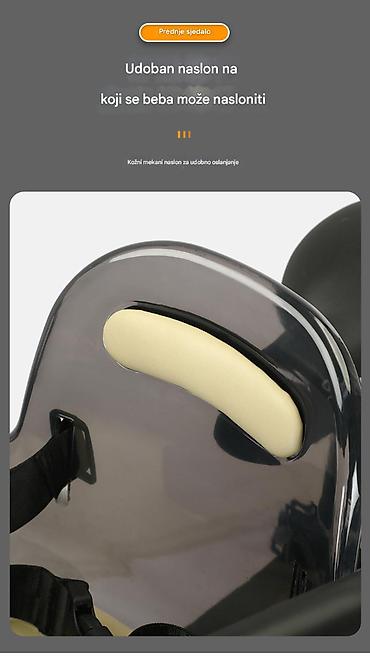 Dodaci za bicikl: Prednje dečije sedište za bicikl - Montaža na gornju cev rama ispred — 5