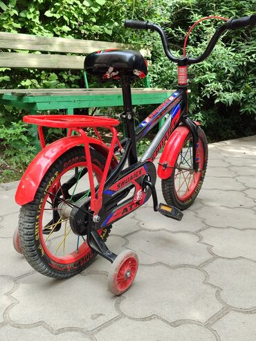 велеспет детский: AZ - Children's bicycle, 4 дөңгөлөктүү, Барс, 3 - 4 жаш, Бала үчүн, Колдонулган