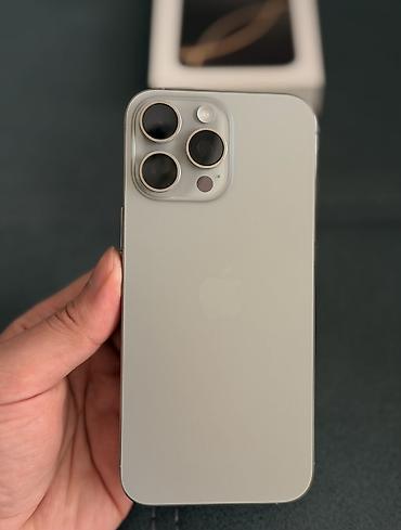 iphone 11 500: IPhone 16 Pro Max, 256 GB, White Titanium, Zəmanət, Simsiz şarj, Face ID — 1