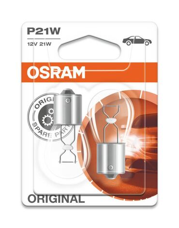 radna lampa: Automobilske sijalice OSRAM P21W 25W 12V BA15s 7506-02B DUO BOX