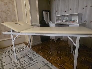 Salon, tibbi mebel: Masaj və estetik prosedurlar üçün masaj çarpayısı - Metal karkaslı — 1