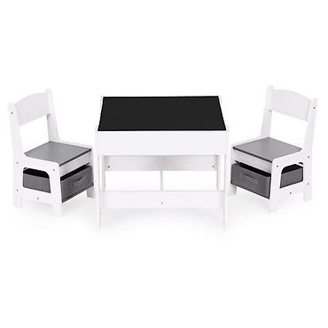 ugaone ikea: Dečiji set sto i 2 stolice sa tablom za pisanje White ECOTOYS Šifra — 6