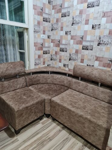 кухонные стулья: Mətbəx üçün künc divan dəsti - Forma: L-şəkilli künc oturacaq -
