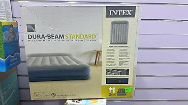 Матрасы: Надувной матрас Intex Dura‑Beam Standard Pillow Rest Mid‑Rise - — 1