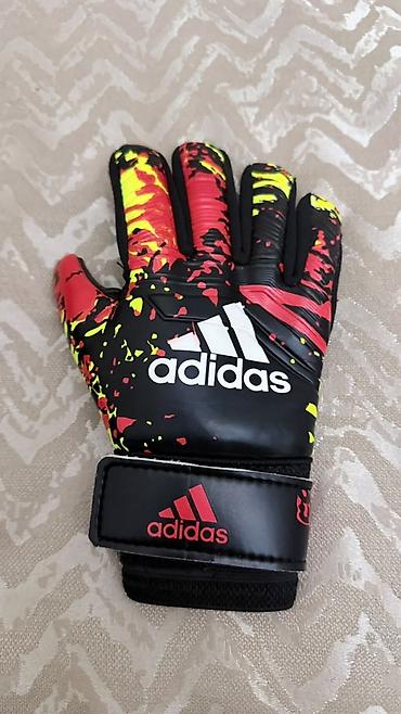 İdman və istirahət: Adidas qapıçı əlcəkləri - Brend: Adidas - Rəng: qara əsaslı, qırmızı — 3