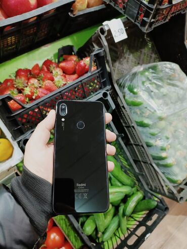 ilkin odenissiz telefonlar 2018: Xiaomi Redmi Note 7, 64 ГБ, цвет - Черный, 
 Гарантия, Отпечаток пальца, Беспроводная зарядка