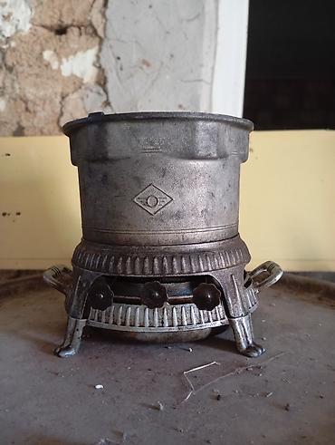 kömür qiyməti: Metal samovar üçün kömür/odunla işləyən klassik soba ocağı - — 1