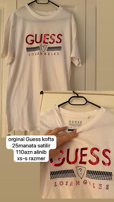 guess canta qiymetleri: Original Guess köynək. - Brend: Guess - Model: Los Angeles loqolu — 1