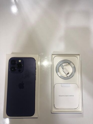 Apple iPhone: IPhone 14 Pro Max, 256 GB, Deep Purple, Face ID, Sənədlərlə