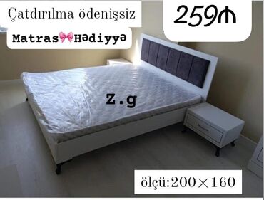 Çarpayılar: İkinəfərlik çarpayı, Bazasız, Matras ilə, Siyirməsiz — 4