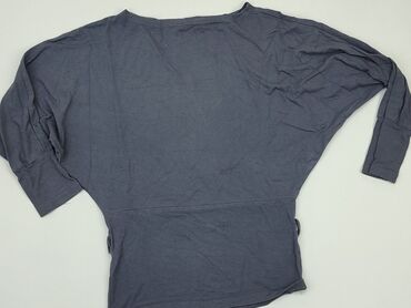 niebieska bluzki z długim rękawem: Bluzka Damska, 3XL, stan - Dobry