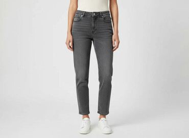 jeansy mom fit wysoki stan: House, Jeansy damskie, rozmiar S