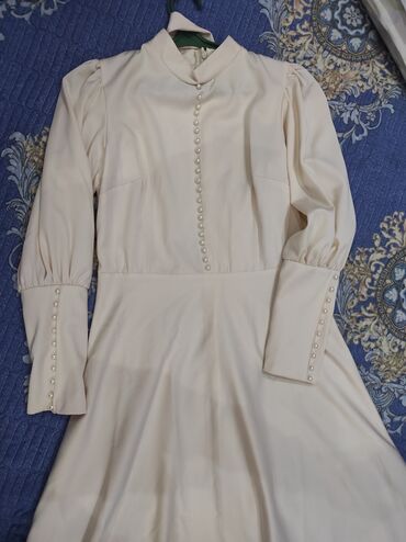 Платья: Вечернее платье, Длинная модель, С рукавами, 2XL (EU 44)