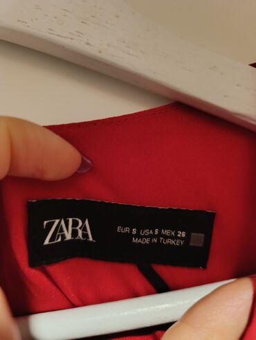 Haljine: Zara S (EU 36), bоја - Crvena, Večernji, maturski, Top (bez rukava) — 8