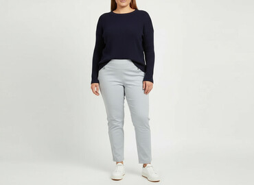 Women's Pants: Spodnie materiałowe damskie, rozmiar 5XL