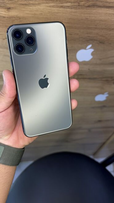 росо м 3: IPhone 11 Pro, Б/у, 256 ГБ, Защитное стекло, Чехол, 95 %