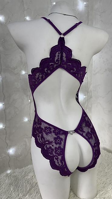 Боди: Кружевное боди с открытым шагом Размеры- S,M,L, XL - Модель: кружевной — 11