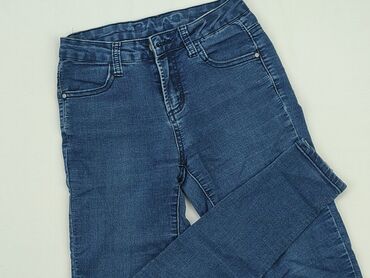 spódniczka jeansowe z haftem po obu stronach: Jeansy, S, stan - Zadowalający