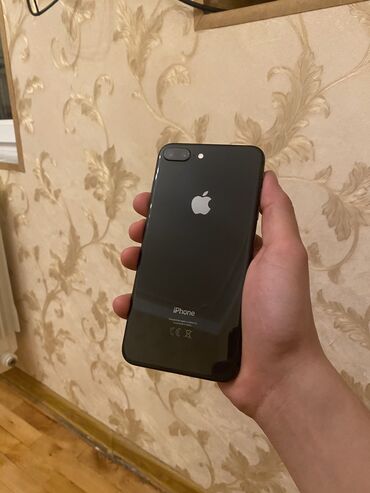 Apple iPhone: IPhone 8 Plus, 64 GB, Qara, Barmaq izi, Simsiz şarj