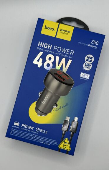 зарядка на айфон бишкек: Авто Зарядное Устройство HOCO Z50 Leader 48W dual-port PD30W+QC3.0 (C