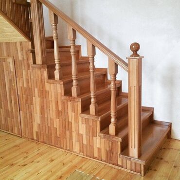 Pilləkən məhəccərləri: Taxta pilləkan sifatişi — 18